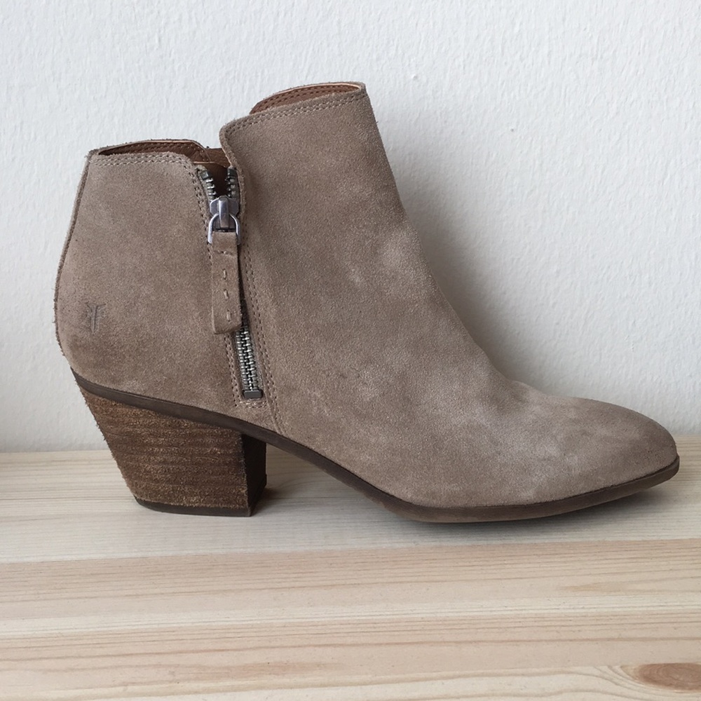 Suede Frye booties